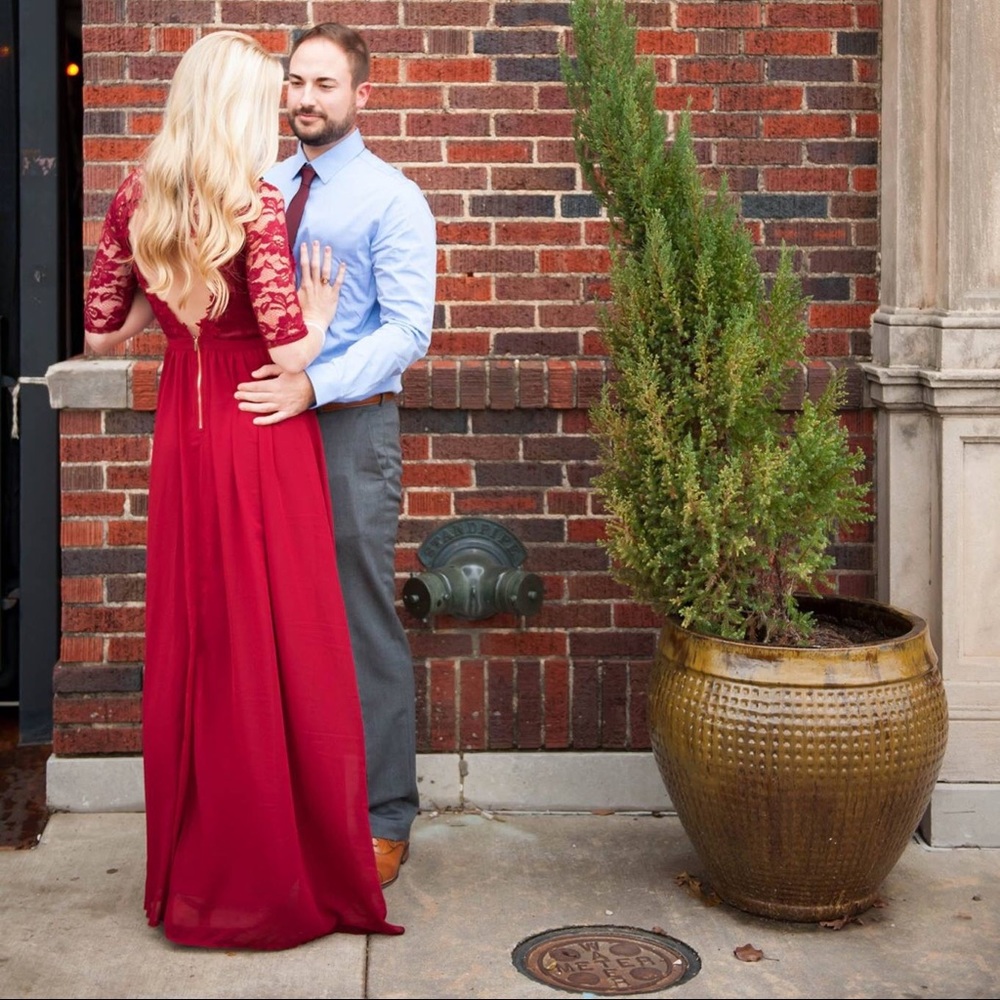 Formal Lace Maxi Dress